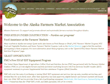 Tablet Screenshot of alaskafarmersmarkets.org